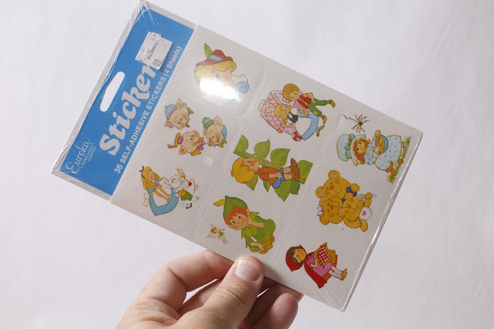 Sealed Eureka Fairy Tales Stickers with Retro Illustrations ~ 260608-WH 1259